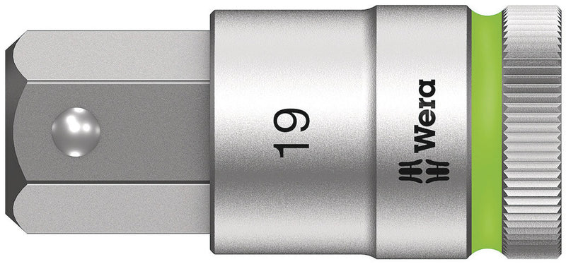 Wera 05003829001 8740 C HF Zyklop bit socket with 1/2" drive with holding function, 19 x 60 mm
