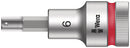 Wera 05003822001 8740 C HF Zyklop bit socket with 1/2" drive with holding function, 6 x 60 mm