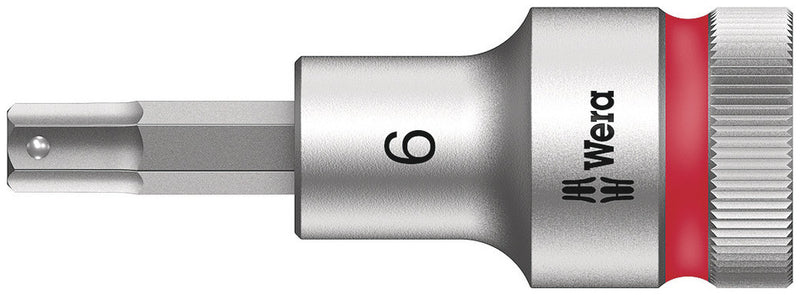 Wera 05003822001 8740 C HF Zyklop bit socket with 1/2" drive with holding function, 6 x 60 mm