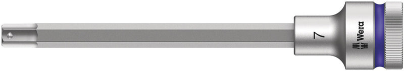 Wera 05003843001 8740 C HF Zyklop bit socket with 1/2" drive with holding function, 7 x 140 mm