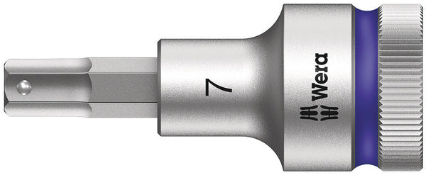 Wera 05003823001 8740 C HF Zyklop bit socket with 1/2" drive with holding function, 7 x 60 mm