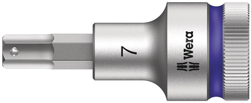 Wera 05003823001 8740 C HF Zyklop bit socket with 1/2" drive with holding function, 7 x 60 mm