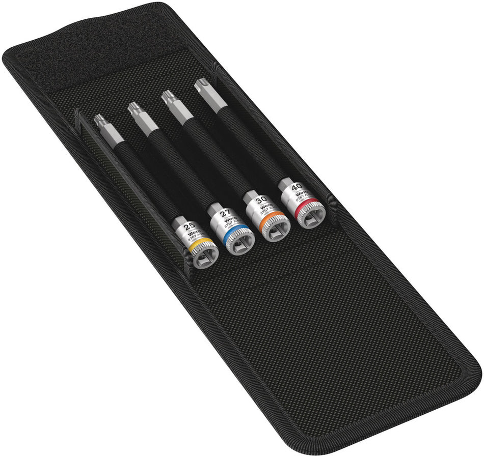 Wera 05003375001 8767 A TORXÃ‚Â® HF 1 Zyklop bit socket set with holding function, 1/4" drive, 4 pieces