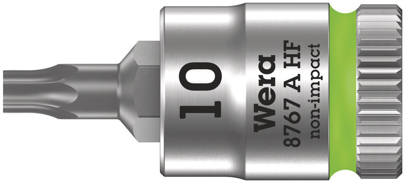 Wera 05003362001 8767 A HF TORXÃ‚Â® Zyklop bit socket with holding function, 1/4" drive, TX 10 x 28 mm
