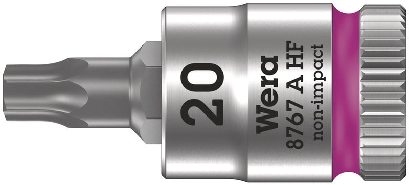 Wera 05003364001 8767 A HF TORXÃ‚Â® Zyklop bit socket with holding function, 1/4" drive, TX 20 x 28 mm
