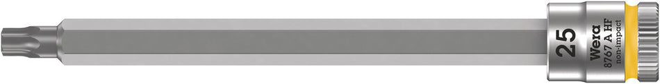 Wera 05003366001 8767 A HF TORX Zyklop bit socket with holding function, 1/4" drive, TX 25 x 100 mm