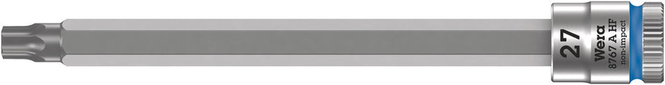 Wera 05003368001 8767 A HF TORX Zyklop bit socket with holding function, 1/4" drive, TX 27 x 100 mm