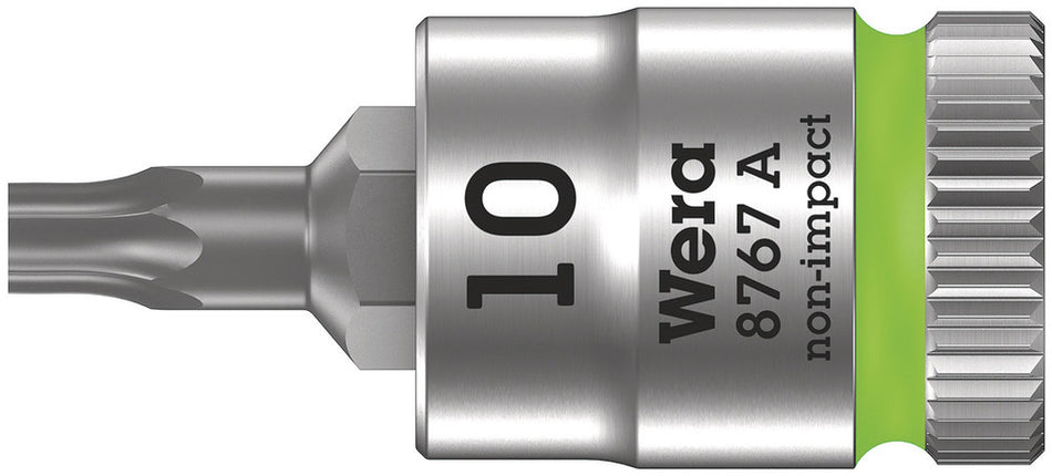 Wera 05003390001 8767 A TORX Zyklop bit socket, 1/4" drive, TX 10 x 28 mm