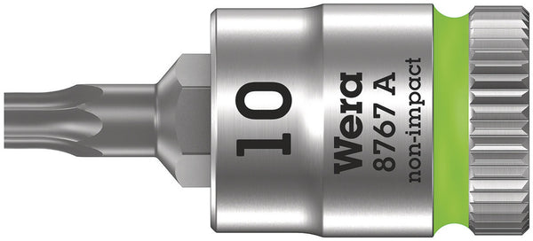 Wera 05003390001 8767 A TORXÃ‚Â® Zyklop bit socket, 1/4" drive, TX 10 x 28 mm