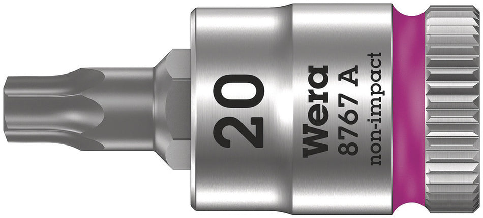 Wera 05003391001 8767 A TORX Zyklop bit socket, 1/4" drive, TX 20 x 28 mm