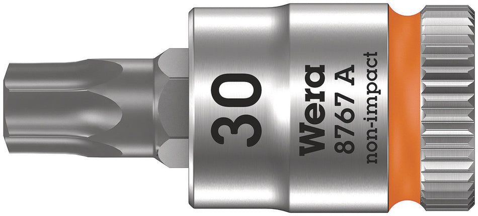 Wera 05003393001 8767 A TORX Zyklop bit socket, 1/4" drive, TX 30 x 28 mm