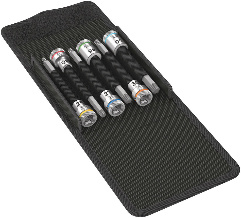 Wera 05003185001 8767 B TORXÃ‚Â® HF 1 Zyklop bit socket set with holding function, 3/8" drive, 6 pieces