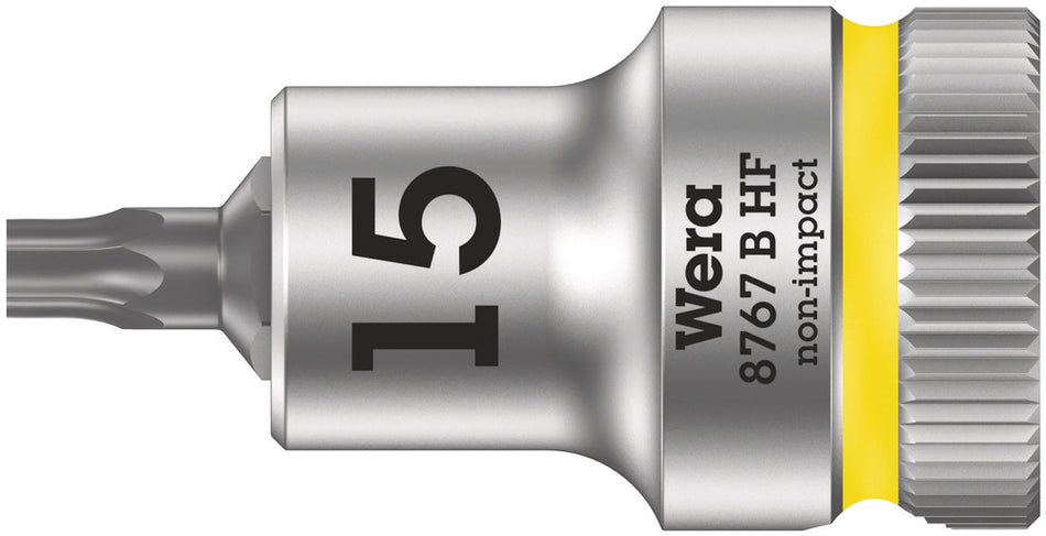 Wera 05003060001 8767 B HF TORX Zyklop bit socket with holding function, 3/8" drive, TX 15 x 35 mm