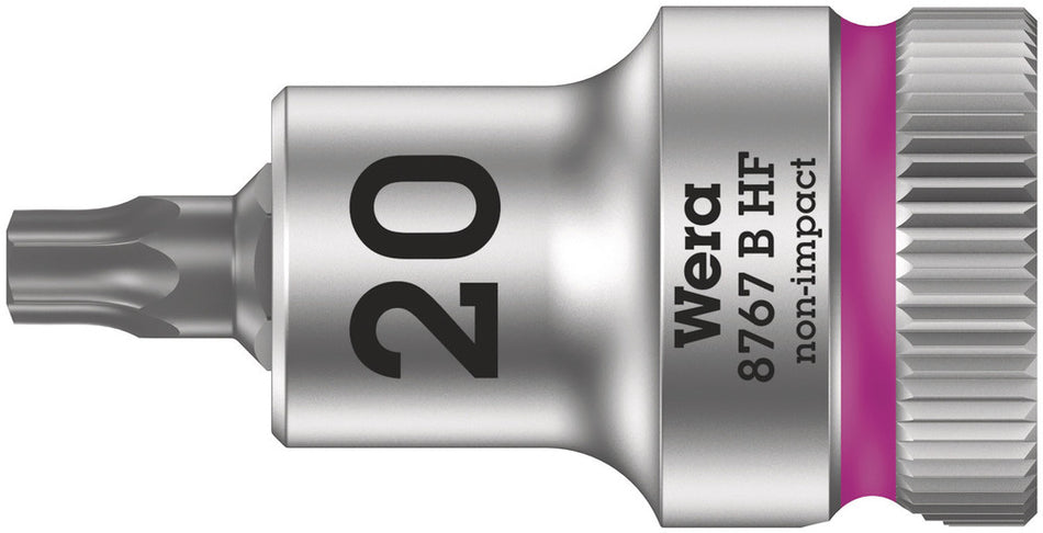 Wera 05003061001 8767 B HF TORX Zyklop bit socket with holding function, 3/8" drive, TX 20 x 35 mm