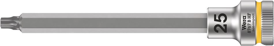 Wera 05003063001 8767 B HF TORX Zyklop bit socket with holding function, 3/8" drive, TX 25 x 107 mm