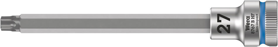 Wera 05003065001 8767 B HF TORX Zyklop bit socket with holding function, 3/8" drive, TX 27 x 107 mm