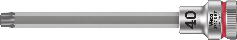 Wera 05003069001 8767 B HF TORX Zyklop bit socket with holding function, 3/8" drive, TX 40 x 107 mm