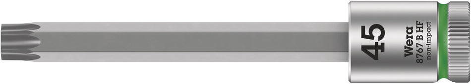 Wera 05003071001 8767 B HF TORX Zyklop bit socket with holding function, 3/8" drive, TX 45 x 100 mm