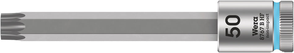 Wera 05003073001 8767 B HF TORX Zyklop bit socket with holding function, 3/8" drive, TX 50 x 100 mm