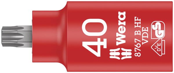 Wera 05004924001 8767 B VDE HF TORXÃ‚Â® Zyklop bit socket, insulated, with holding function, 3/8" drive, TX 40 x 55 mm