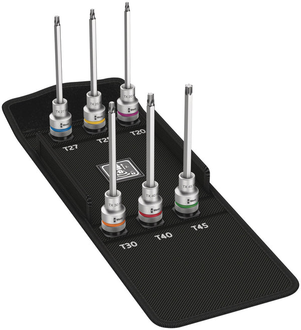 Wera 05004211001 8767 C TORXÃ‚Â® HF 2 Zyklop bit socket set with 1/2" drive, with holding function, 6 pieces
