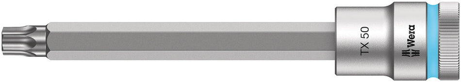 Wera 05003856001 8767 C HF TORX Zyklop bit socket with 1/2" drive with holding function, TX 50 x 140 mm