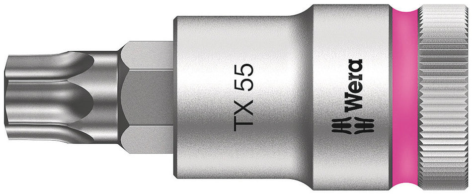 Wera 05003837001 8767 C HF TORX Zyklop bit socket with 1/2" drive with holding function, TX 55 x 60 mm