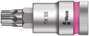 Wera 05003837001 8767 C HF TORX Zyklop bit socket with 1/2" drive with holding function, TX 55 x 60 mm