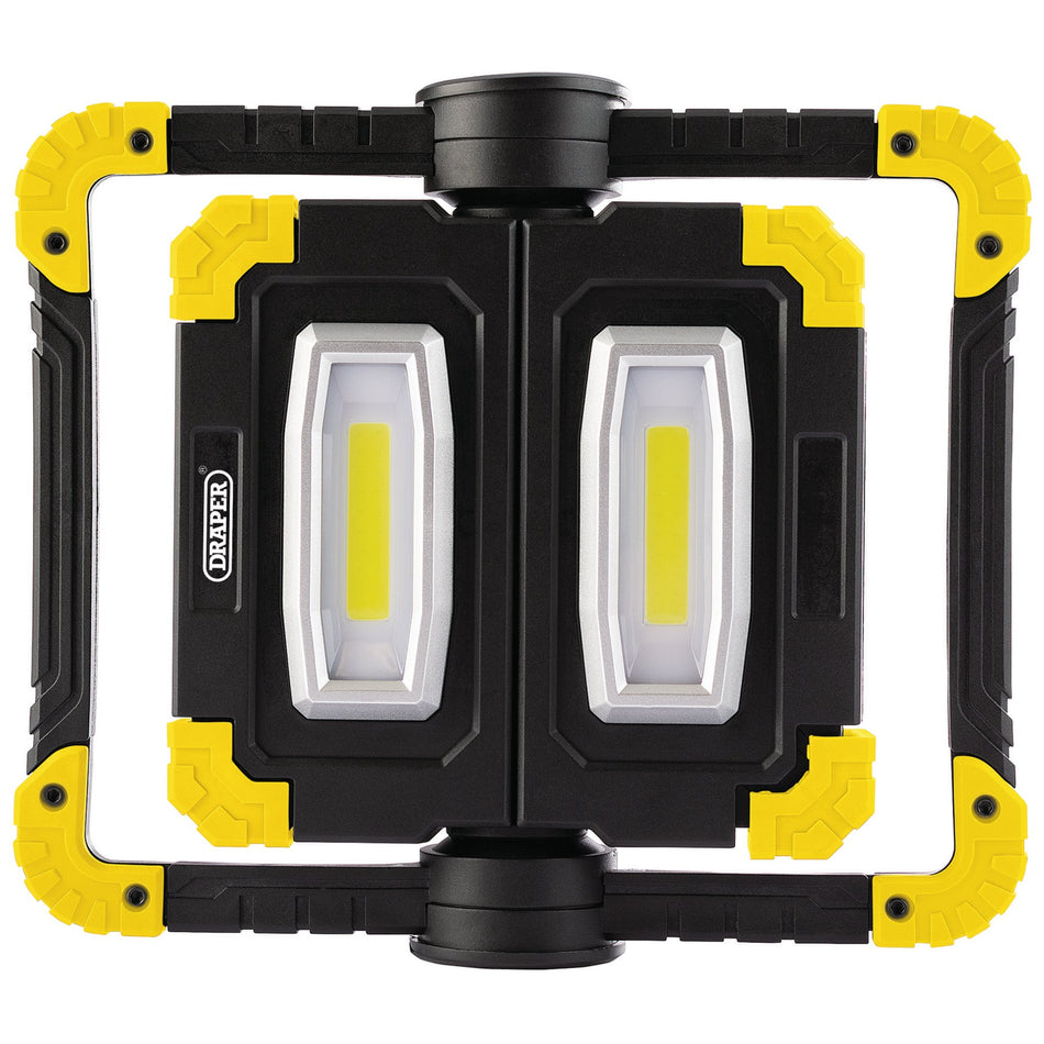 Draper 87696 Twin COB LED Rechargeable Worklight, 10W, 850 Lumens