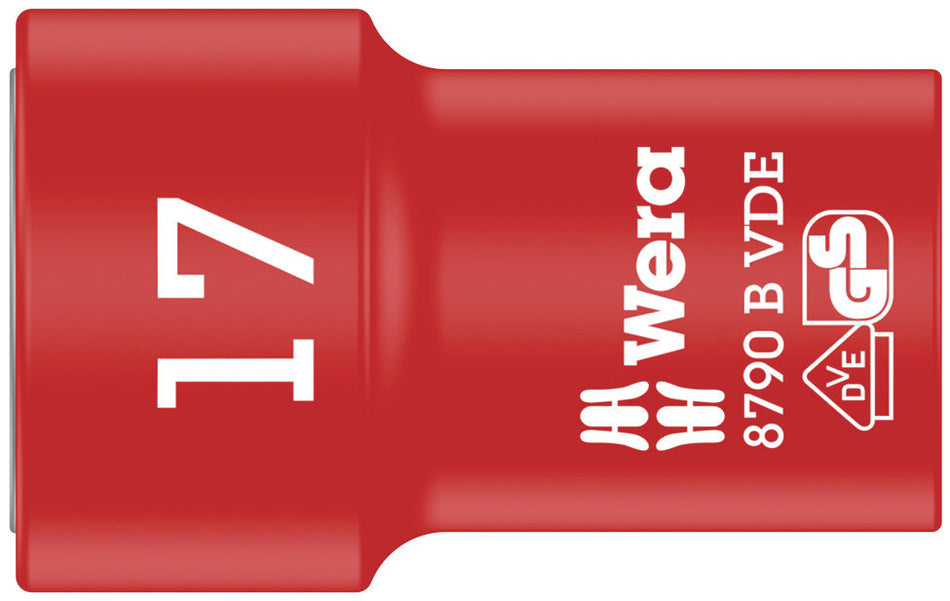 Wera 05004961001 8790 B VDE Zyklop 3/8" socket, insulated, 17 x 46 mm