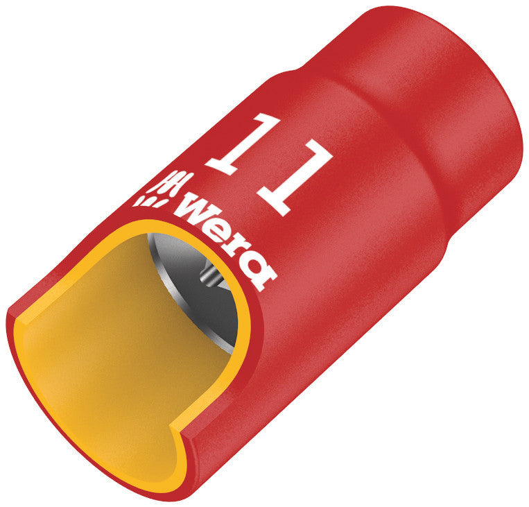 Wera 05004955001 8790 B VDE Zyklop 3/8" socket, insulated, 11 x 46 mm