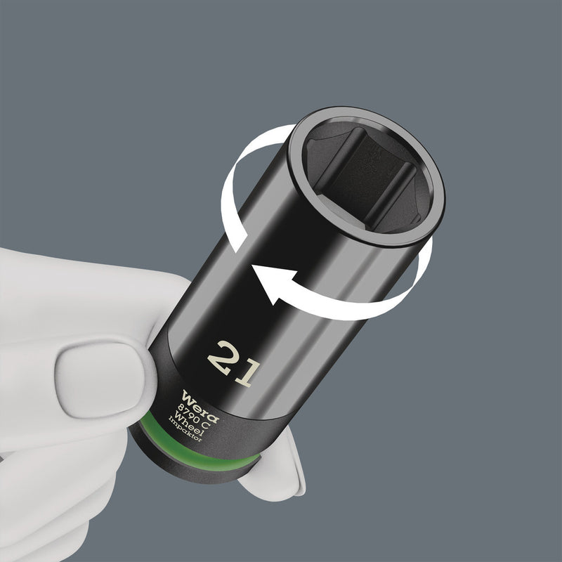Wera 05004592001 8790 C Wheel Impaktor Socket with 1/2" drive, 21 x 85 x 32 mm