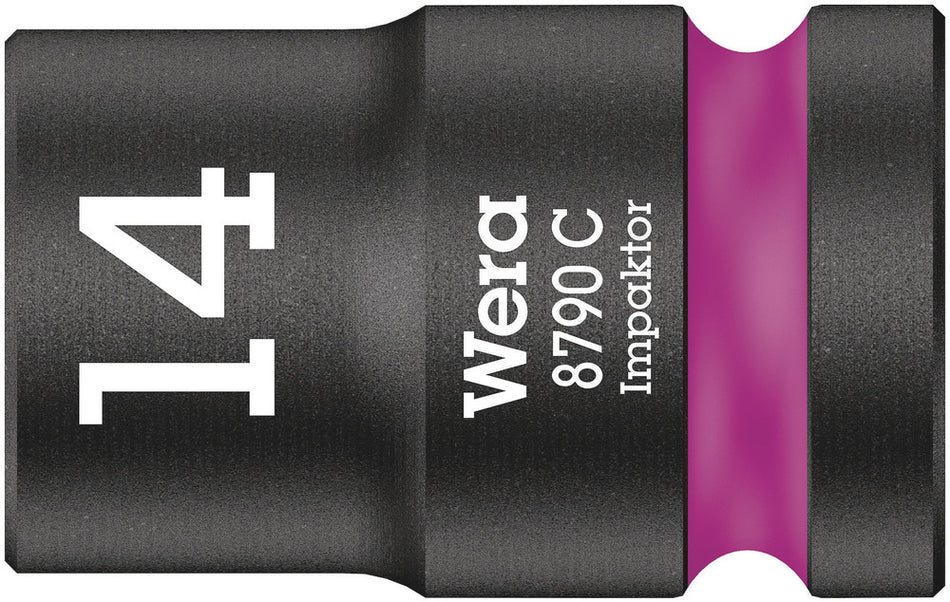 Wera 05004571001 8790 C Impaktor socket with 1/2" drive, 14 x 38 mm