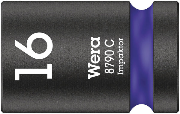 Wera 05004573001 8790 C Impaktor socket with 1/2" drive, 16 x 38 mm