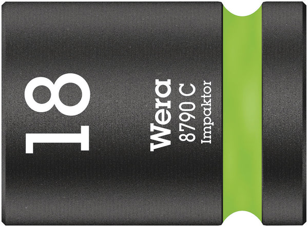 Wera 05004575001 8790 C Impaktor socket with 1/2" drive, 18 x 38 mm