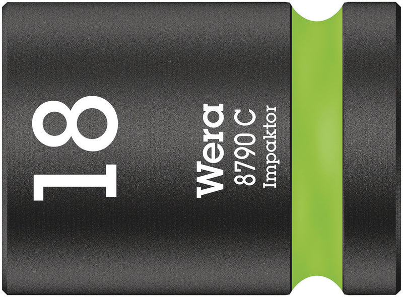 Wera 05004575001 8790 C Impaktor socket with 1/2" drive, 18 x 38 mm