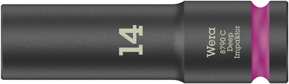 Wera 05004831001 8790 C Impaktor Deep socket with 1/2" drive, 14 x 83 mm