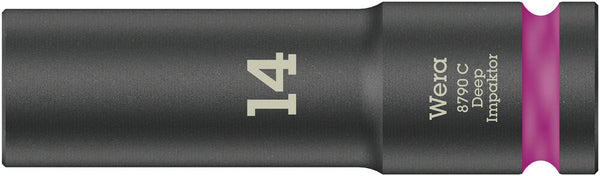 Wera 05004831001 8790 C Impaktor Deep socket with 1/2" drive, 14 x 83 mm
