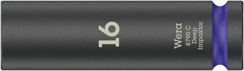 Wera 05004833001 8790 C Impaktor Deep socket with 1/2" drive, 16 x 83 mm