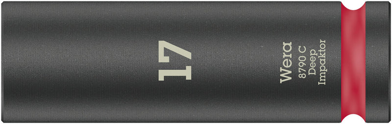 Wera 05004834001 8790 C Impaktor Deep socket with 1/2" drive, 17 x 83 mm