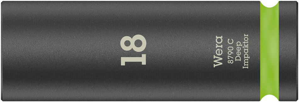 Wera 05004835001 8790 C Impaktor Deep socket with 1/2" drive, 18 x 83 mm