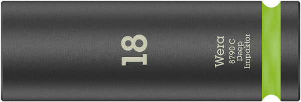 Wera 05004835001 8790 C Impaktor Deep socket with 1/2" drive, 18 x 83 mm