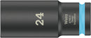 Wera 05004839001 8790 C Impaktor Deep socket with 1/2" drive, 24 x 83 mm