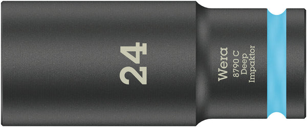 Wera 05004839001 8790 C Impaktor Deep socket with 1/2" drive, 24 x 83 mm
