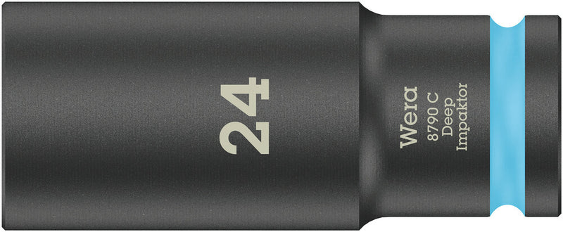 Wera 05004839001 8790 C Impaktor Deep socket with 1/2" drive, 24 x 83 mm
