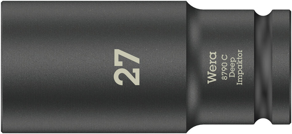 Wera 05004840001 8790 C Impaktor Deep socket with 1/2" drive, 27 x 83 mm