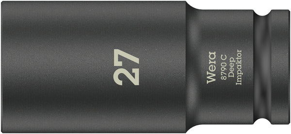 Wera 05004840001 8790 C Impaktor Deep socket with 1/2" drive, 27 x 83 mm