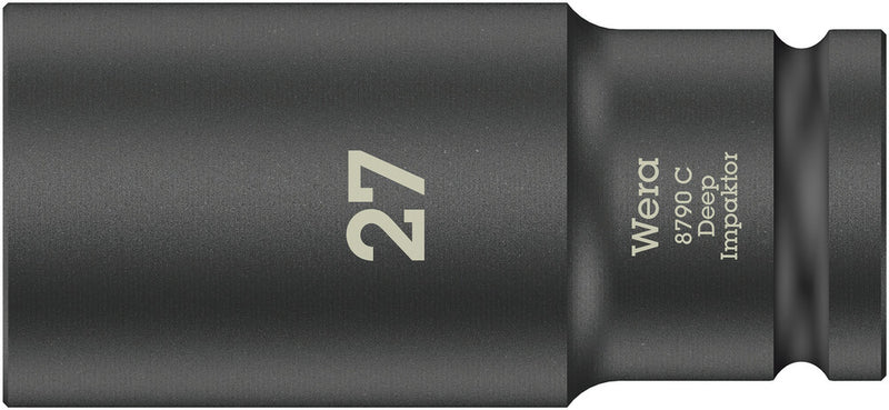 Wera 05004840001 8790 C Impaktor Deep socket with 1/2" drive, 27 x 83 mm
