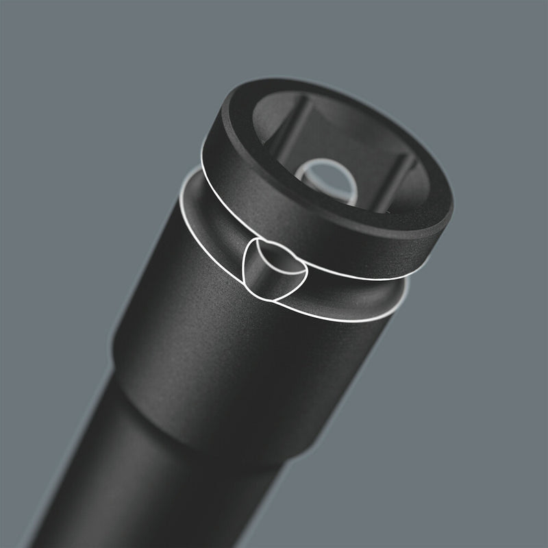 Wera 05004837001 8790 C Impaktor Deep socket with 1/2" drive, 21 x 83 mm