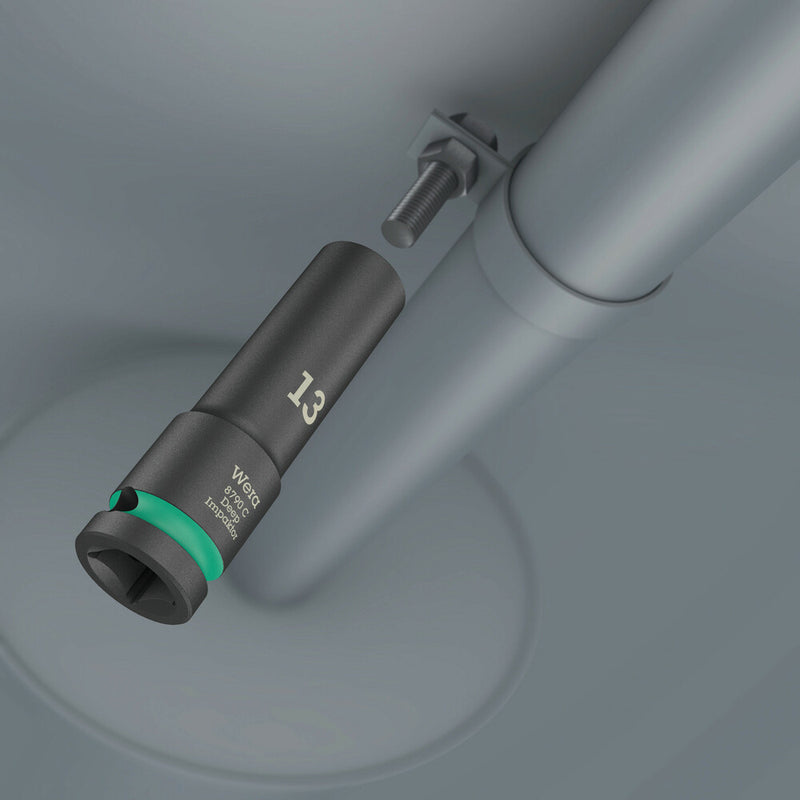 Wera 05004830001 8790 C Impaktor Deep socket with 1/2" drive, 13 x 83 mm